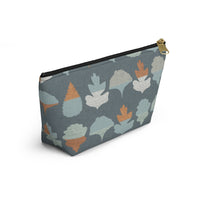 Frond Accessory Pouch w T-bottom in Aqua